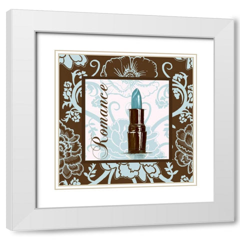 Fashion Blue Romance White Modern Wood Framed Art Print with Double Matting by Gorham, Gregory
