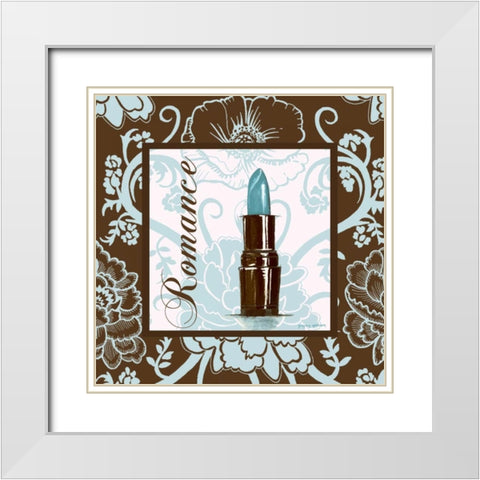 Fashion Blue Romance White Modern Wood Framed Art Print with Double Matting by Gorham, Gregory