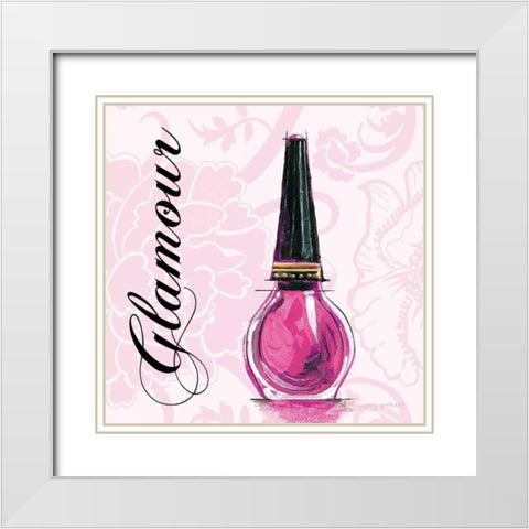 Glamour White Modern Wood Framed Art Print with Double Matting by Gorham, Gregory