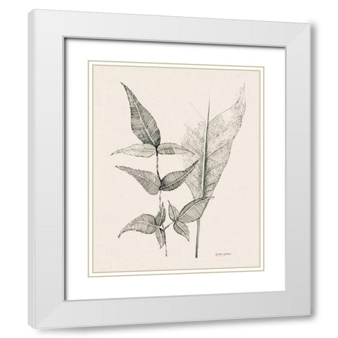 Plant Life I White Modern Wood Framed Art Print with Double Matting by Gorham, Gregory