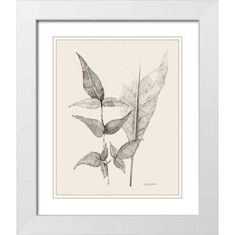 Plant Life I White Modern Wood Framed Art Print with Double Matting by Gorham, Gregory