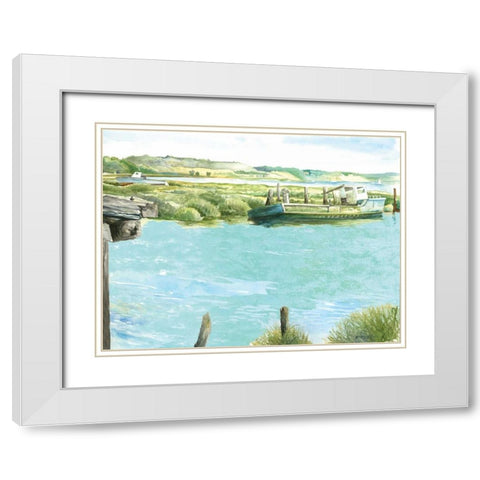 Wellfleet Salt Marsh White Modern Wood Framed Art Print with Double Matting by Gorham, Gregory