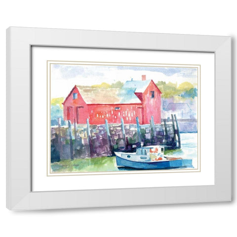 Cape Ann White Modern Wood Framed Art Print with Double Matting by Gorham, Gregory
