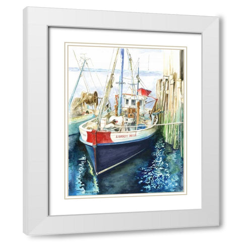 Liberty Belle White Modern Wood Framed Art Print with Double Matting by Gorham, Gregory