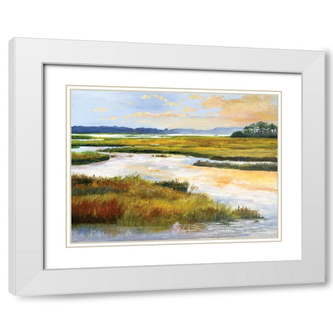 Blackfish Creek White Modern Wood Framed Art Print with Double Matting by Gorham, Gregory