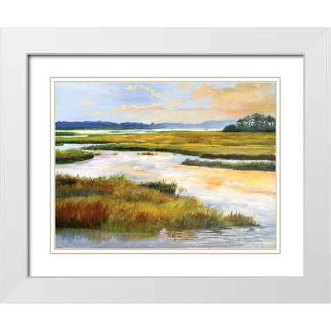 Blackfish Creek White Modern Wood Framed Art Print with Double Matting by Gorham, Gregory