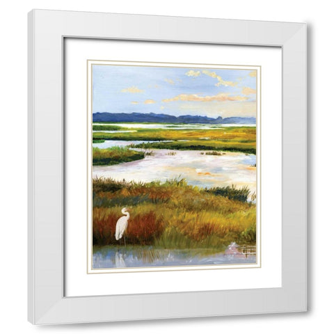 Salt Marsh Sanctuary I White Modern Wood Framed Art Print with Double Matting by Gorham, Gregory