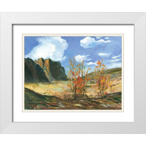Eastern Columbian River Gorge White Modern Wood Framed Art Print with Double Matting by Gorham, Gregory