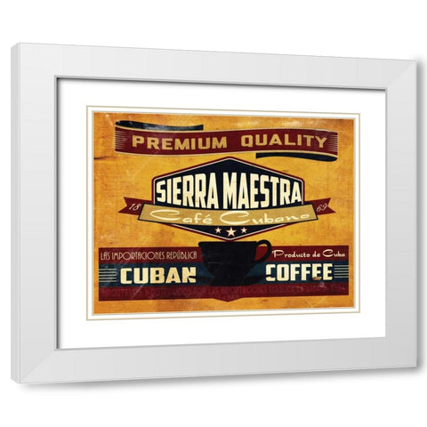 Sierra Maestra White Modern Wood Framed Art Print with Double Matting by Giacopelli, Jason