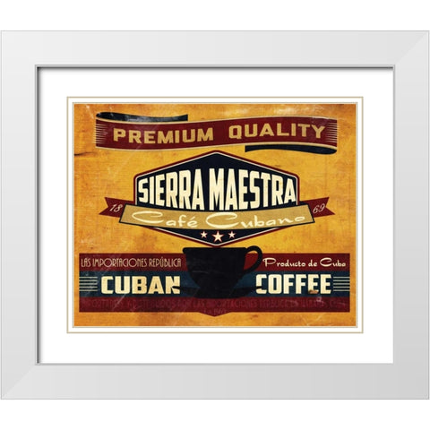 Sierra Maestra White Modern Wood Framed Art Print with Double Matting by Giacopelli, Jason