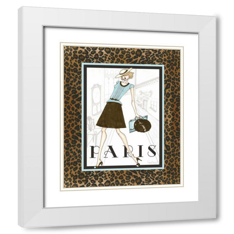 City Girl II White Modern Wood Framed Art Print with Double Matting by Guinn, Katie