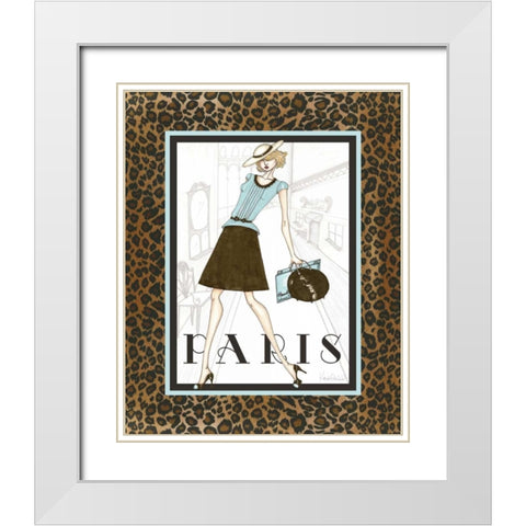 City Girl II White Modern Wood Framed Art Print with Double Matting by Guinn, Katie