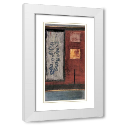 Earth White Modern Wood Framed Art Print with Double Matting by Hargittai, Paul