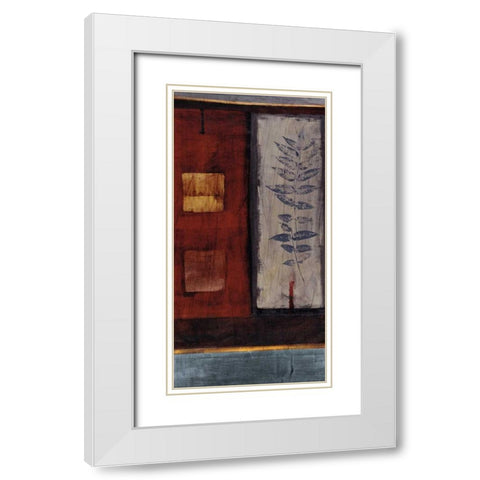 Fire White Modern Wood Framed Art Print with Double Matting by Hargittai, Paul
