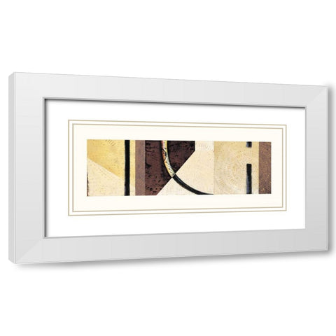 Line and Verse #II7 White Modern Wood Framed Art Print with Double Matting by Holland, Cynthia