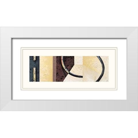 Line and Verse #II8 White Modern Wood Framed Art Print with Double Matting by Holland, Cynthia
