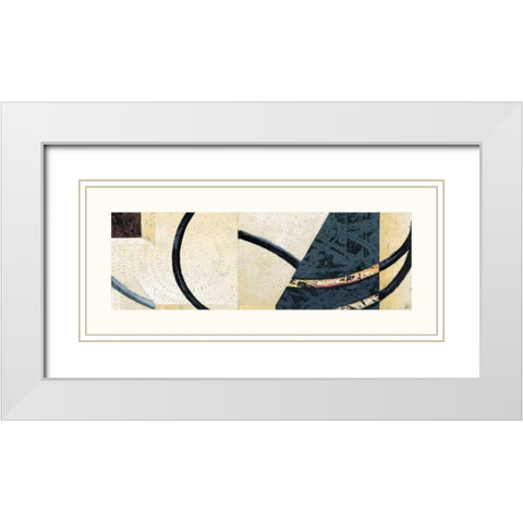Line and Verse #II9 White Modern Wood Framed Art Print with Double Matting by Holland, Cynthia
