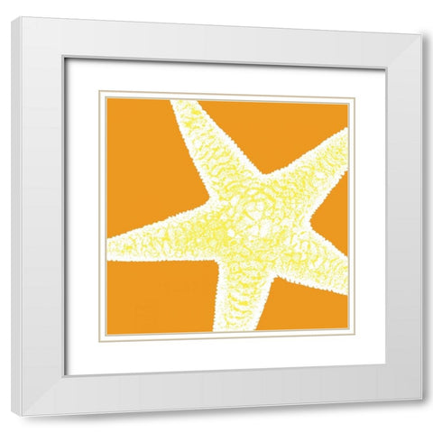 Graphic Shell I White Modern Wood Framed Art Print with Double Matting by Harbick, N