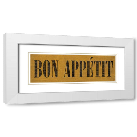 Bon Appetit IV White Modern Wood Framed Art Print with Double Matting by Harbick, N