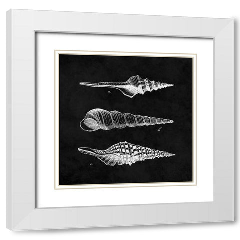 Elegant Negative II White Modern Wood Framed Art Print with Double Matting by Harbick, N