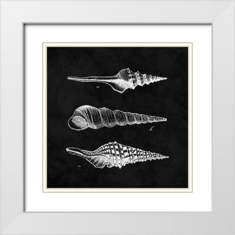 Elegant Negative II White Modern Wood Framed Art Print with Double Matting by Harbick, N
