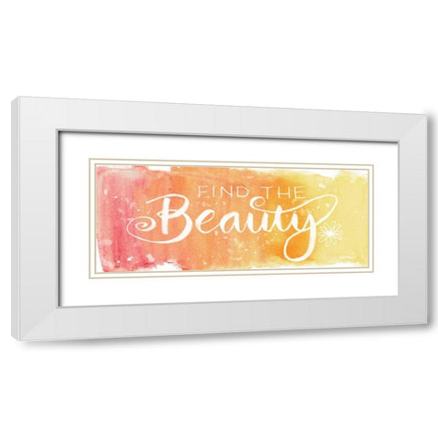 Find Beauty White Modern Wood Framed Art Print with Double Matting by Harbick, N.
