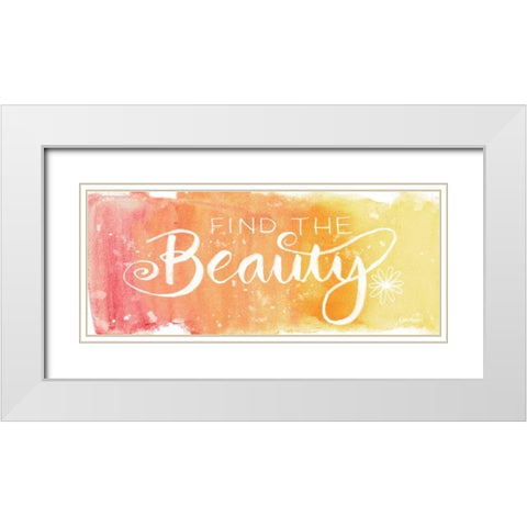 Find Beauty White Modern Wood Framed Art Print with Double Matting by Harbick, N.