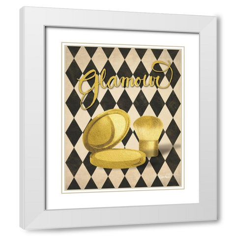 Glamour Compact White Modern Wood Framed Art Print with Double Matting by Harbick, N.