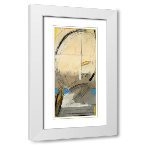 Cosmic II White Modern Wood Framed Art Print with Double Matting by Bach, Marci