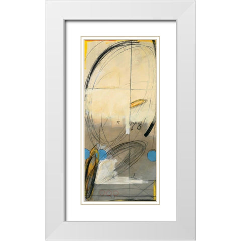 Cosmic II White Modern Wood Framed Art Print with Double Matting by Bach, Marci