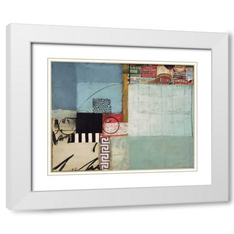 Entropy I White Modern Wood Framed Art Print with Double Matting by Braelin, Frank