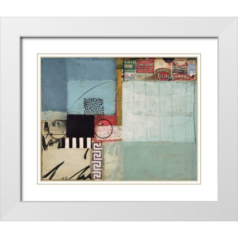 Entropy I White Modern Wood Framed Art Print with Double Matting by Braelin, Frank