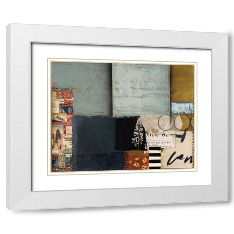 Entropy II White Modern Wood Framed Art Print with Double Matting by Braelin, Frank