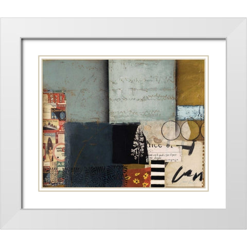 Entropy II White Modern Wood Framed Art Print with Double Matting by Braelin, Frank