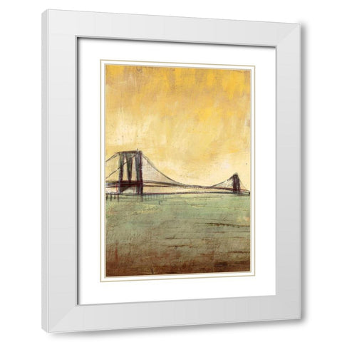 Urban Connection II White Modern Wood Framed Art Print with Double Matting by Costa, Antonio