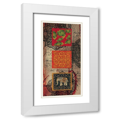 Citrus Jewel I White Modern Wood Framed Art Print with Double Matting by Hillard, Stephen