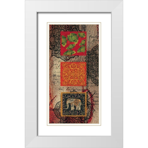 Citrus Jewel I White Modern Wood Framed Art Print with Double Matting by Hillard, Stephen