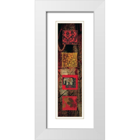 Citrus Jewel III White Modern Wood Framed Art Print with Double Matting by Hillard, Stephen