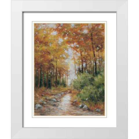Country Retreat II White Modern Wood Framed Art Print with Double Matting by Lee, Scott