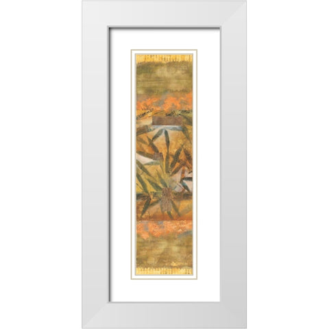 Bamboo Passion I White Modern Wood Framed Art Print with Double Matting by Lee, Scott