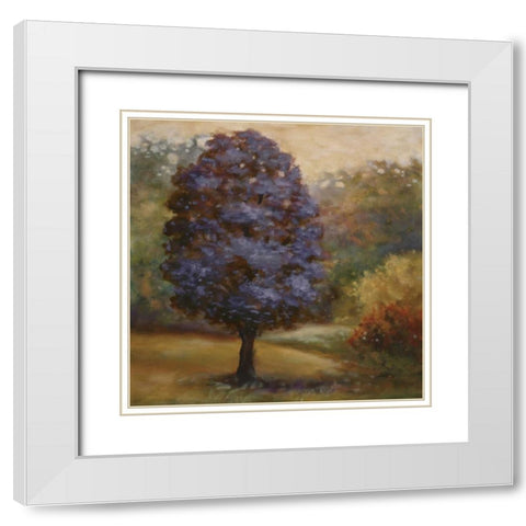 Tree Cast III White Modern Wood Framed Art Print with Double Matting by Lee, Scott