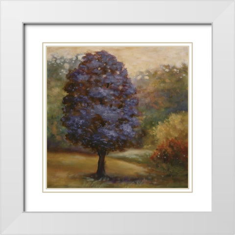 Tree Cast III White Modern Wood Framed Art Print with Double Matting by Lee, Scott