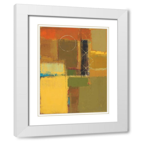 Sunny Mindset I White Modern Wood Framed Art Print with Double Matting by Lentz, Michael