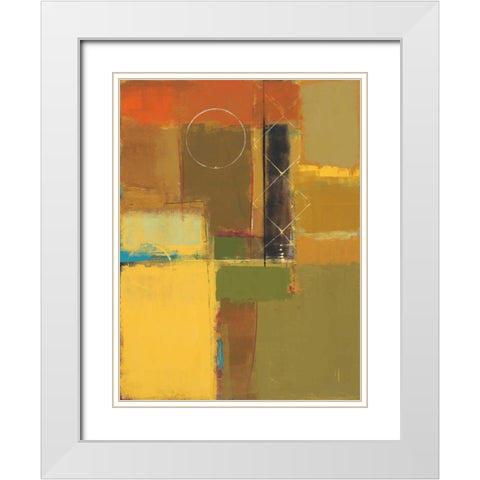 Sunny Mindset I White Modern Wood Framed Art Print with Double Matting by Lentz, Michael