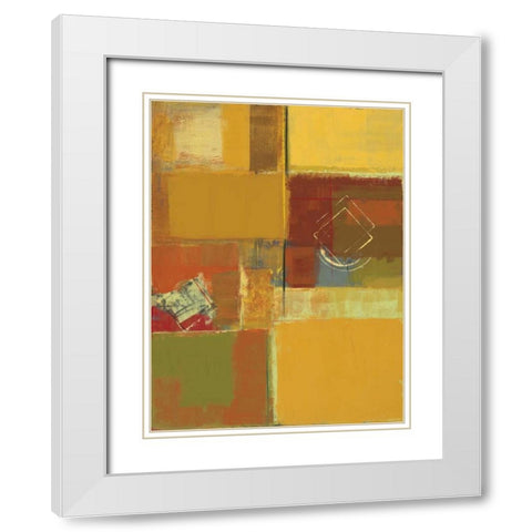 Sunny Mindset II White Modern Wood Framed Art Print with Double Matting by Lentz, Michael