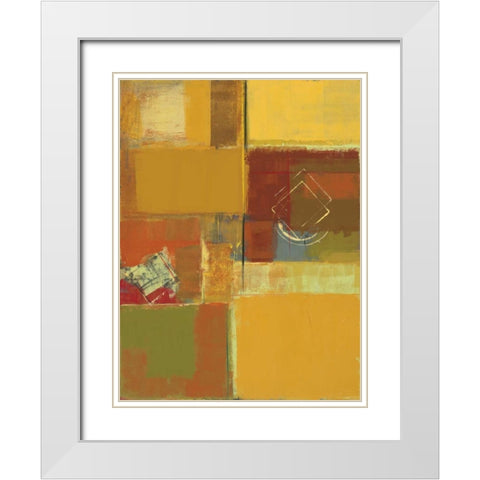 Sunny Mindset II White Modern Wood Framed Art Print with Double Matting by Lentz, Michael