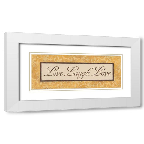 Harvest Damask II White Modern Wood Framed Art Print with Double Matting by Jeffrey, Jillian
