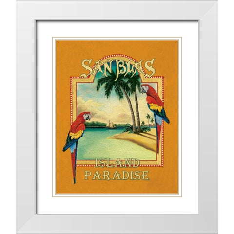 San Blas White Modern Wood Framed Art Print with Double Matting by Jones, Catherine