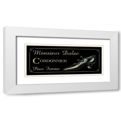 Cordonnier White Modern Wood Framed Art Print with Double Matting by Jones, Catherine