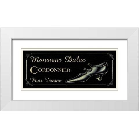 Cordonnier White Modern Wood Framed Art Print with Double Matting by Jones, Catherine